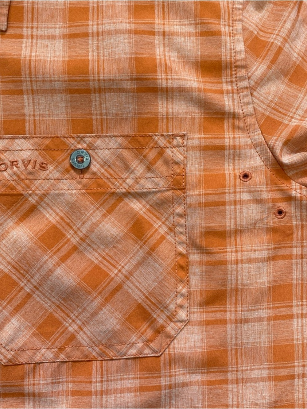 Lot 2 ORVIS Tech Work Shirt Mens Large Button Up Short Sleeve Polyester - Picture 6 of 15